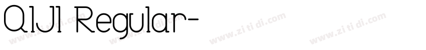 QIJI Regular字体转换